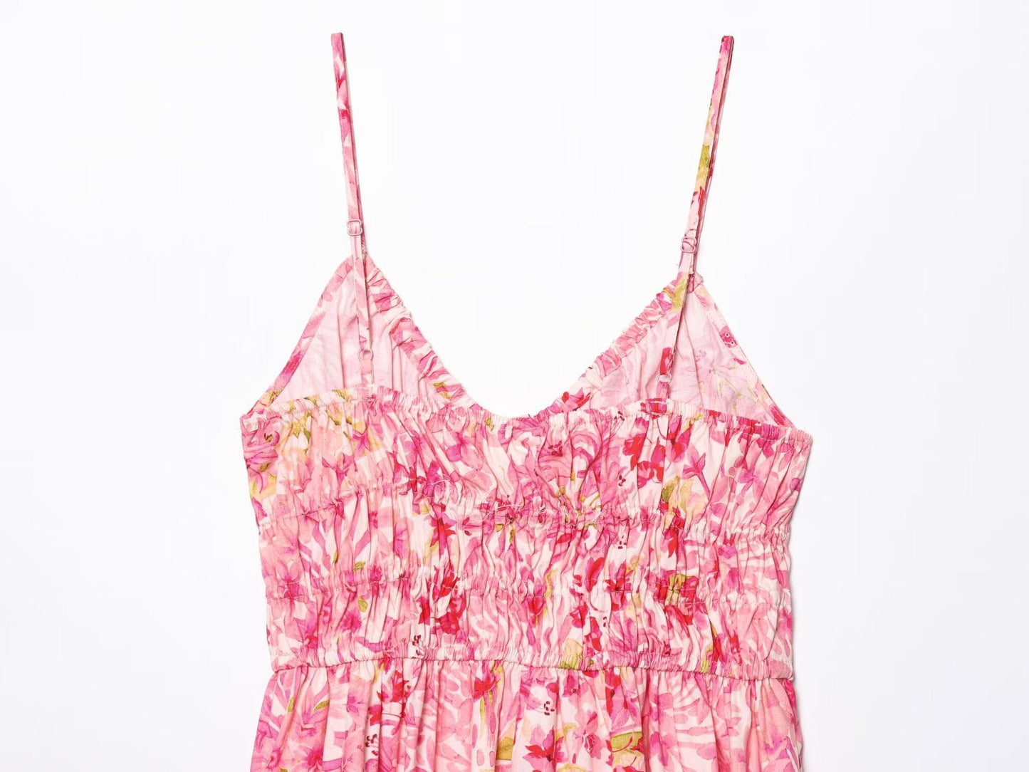 Casual Floral Print Spaghetti Strap Maxi Dress