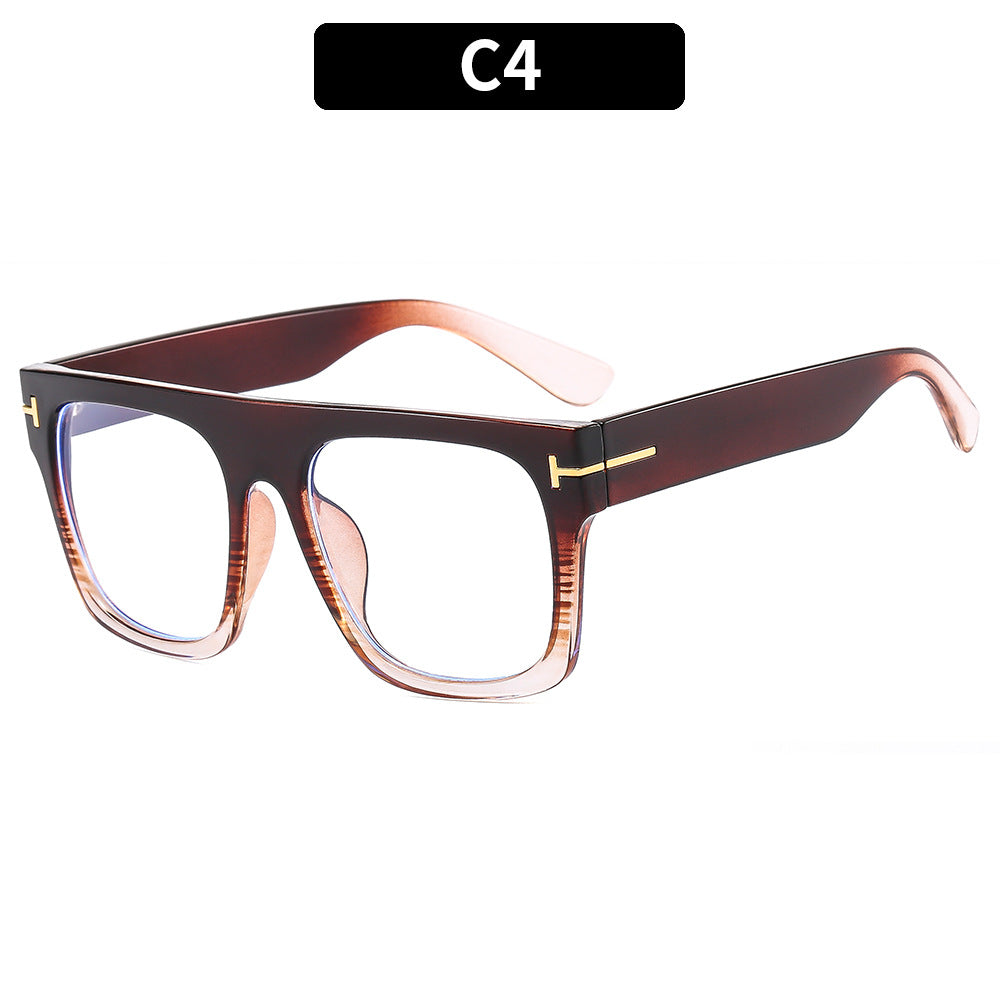 Trendy Large Frame Anti-Blue Light Glasses for Men and Women