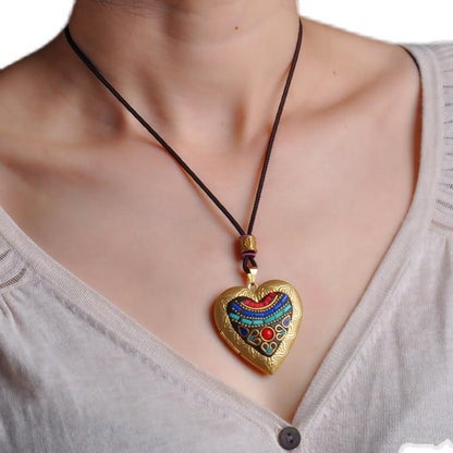 Pure Copper Gawu Box Pendant  Tathagata Life Necklace Nepal &Tibetan Pendant