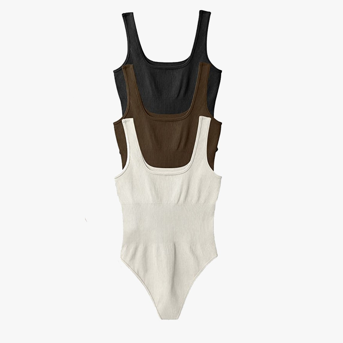 Seamless Body Shaping Ribbed Romper