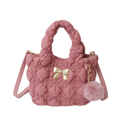 Cloud Bag Trendy Soft Nylon Handbag for Casual Wear