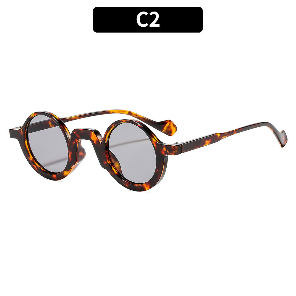 Retro Round Frame Sunglasses Stylish Women's Eyewear
