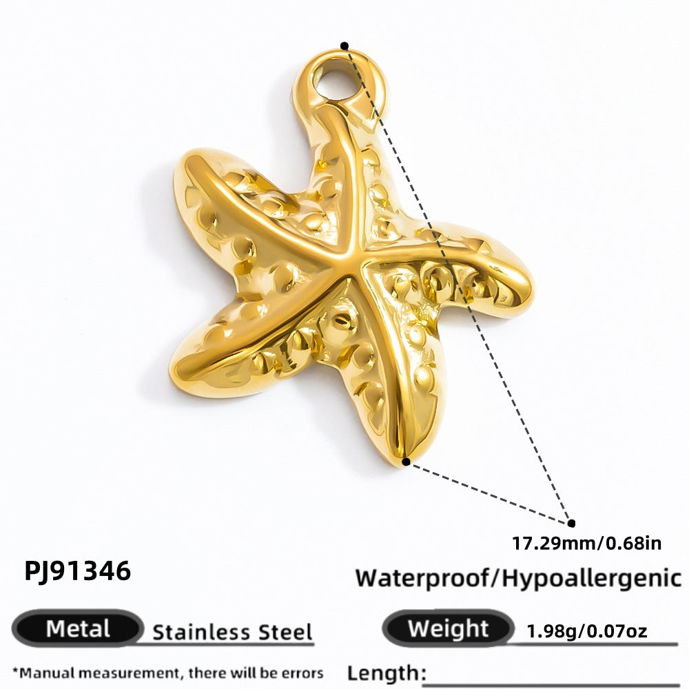DIY Heart Butterfly Pendant Stainless Steel Jewelry Accessories
