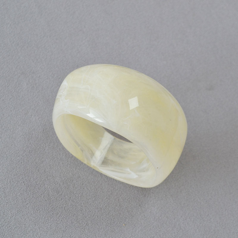 Vintage Irregular Ink-Marbled Cuff Bracelet