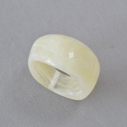 Vintage Irregular Ink-Marbled Cuff Bracelet