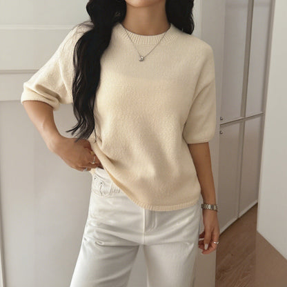 Casual Solid Color Women's Long Sleeve Sweater