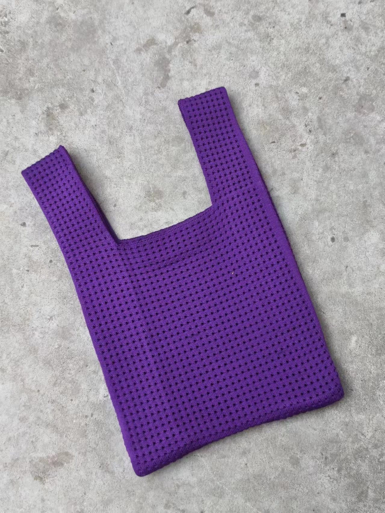 Chic Vintage Hollow Knit Tote Bag for Women