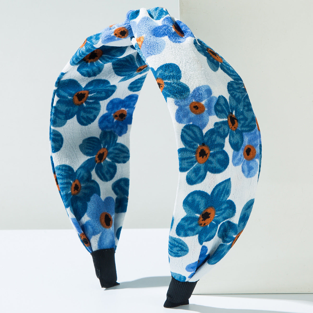 Floral Print Wide Band Fabric Headband for Women Stylish Casual Accessory