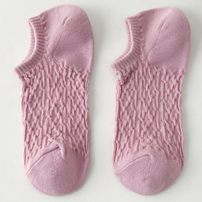 Twist Solid Color Sweet Low Ankle Socks