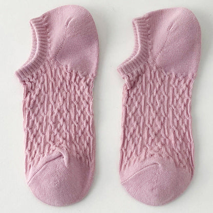 Twist Solid Color Sweet Low Ankle Socks