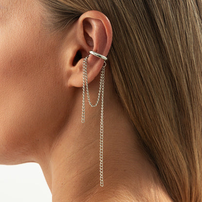 Pearl Drop Tassel Ear Cuffs Trendy Ins Style