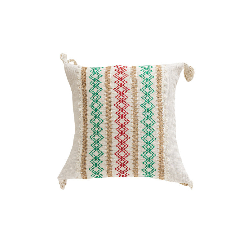 Minimalist Christmas Jacquard Tassel Cushion Covers