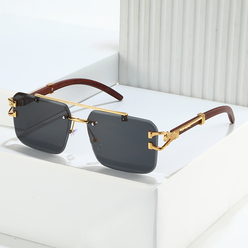 Trendy Square Unframed Sunglasses for Men and Women