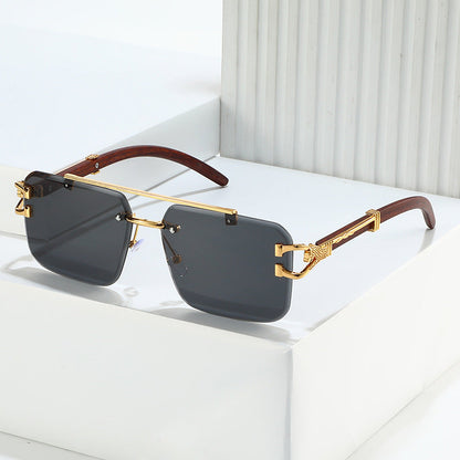 Trendy Square Unframed Sunglasses for Men and Women