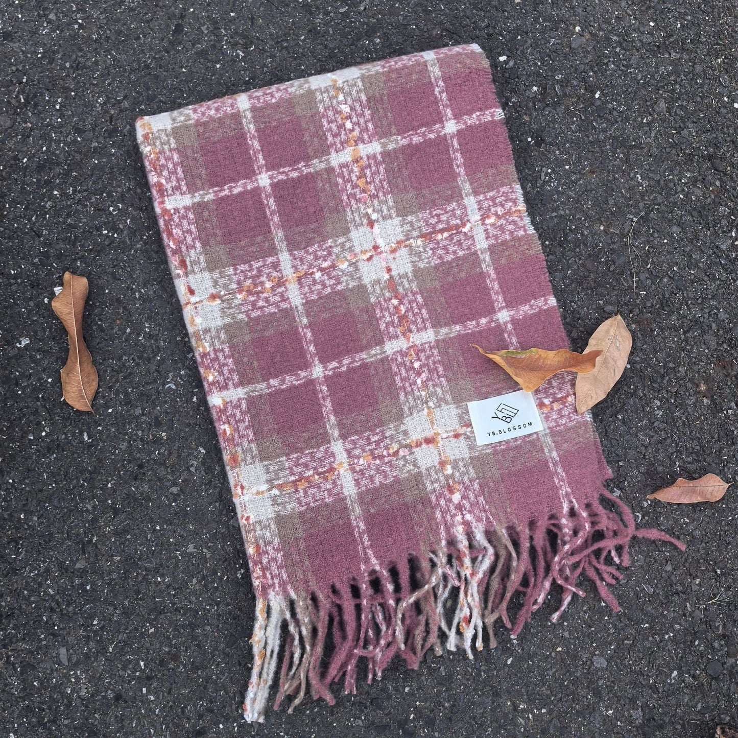 Classic Plaid Thicken Warm Christmas Theme Shawl