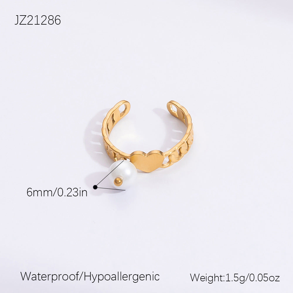 Gold Hollow Cross Earrings with Zircon Stones