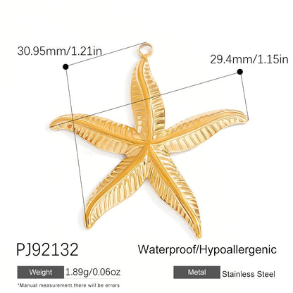 DIY Gradient Butterfly Flower Stainless Steel Pendants