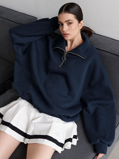 Trendy Casual Zipper Hoodie for Women & Men