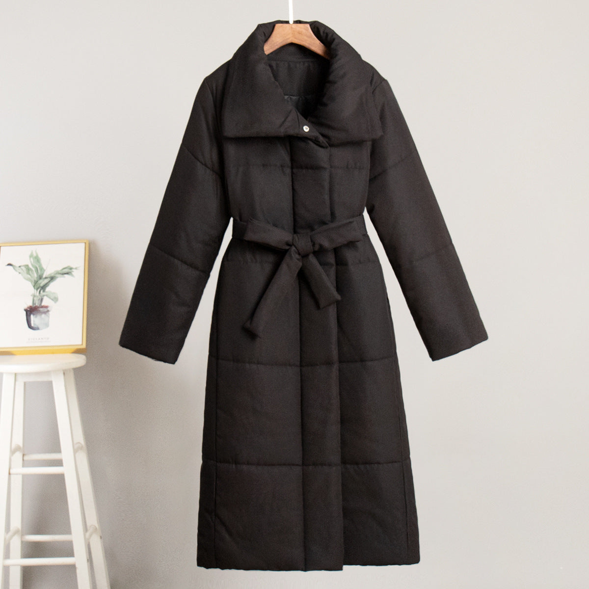 Long Padded Coat Casual Street Style