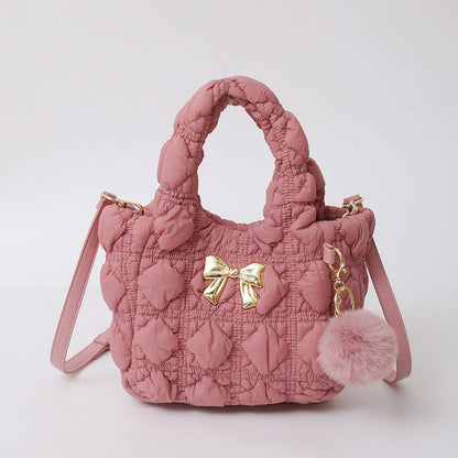 Cloud Bag Trendy Soft Nylon Handbag for Casual Wear