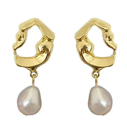 Irregular Elegant Pear Drop Earrings
