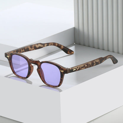 Trendy Punk Hip Hop Square Sunglasses with Metal Blends