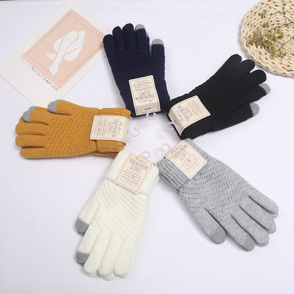 Winter Warm Knitted Touchscreen Gloves for Women