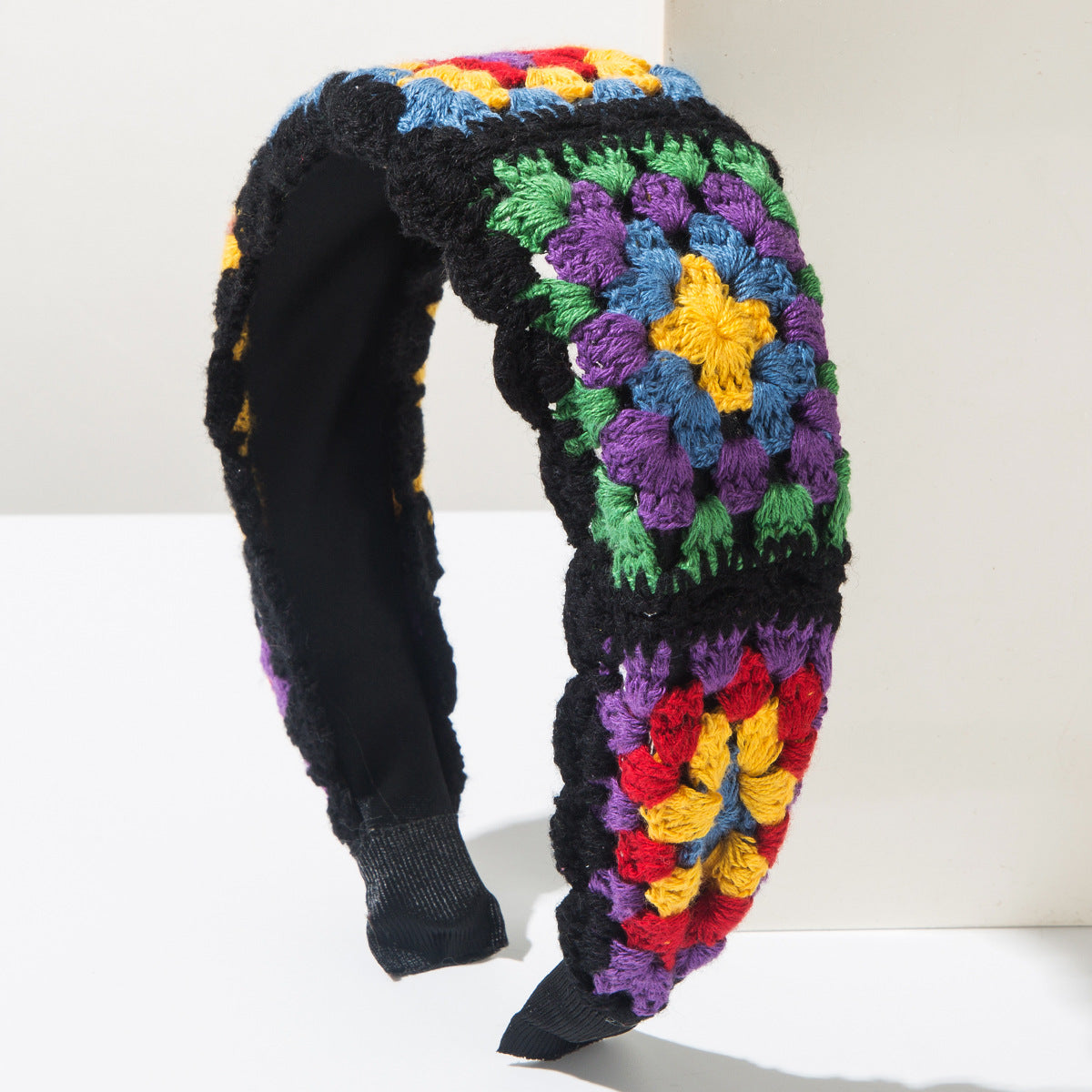Korean Style Knitted Flower Headband Handmade Bohemian Hair Accessory