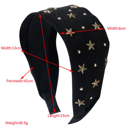 Star Studded Headbands Stylish Casual Hair Accessories