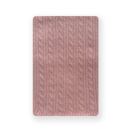 Knitted Braided Wool Blend Scarf for Women