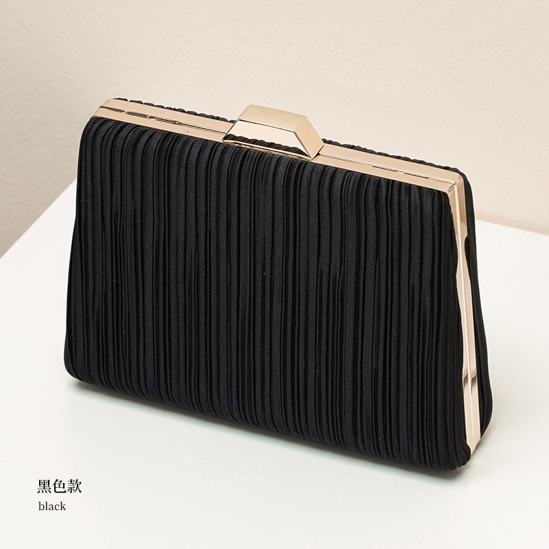 Elegant Women's Evening Crossbody Bag with Ruffled Pattern