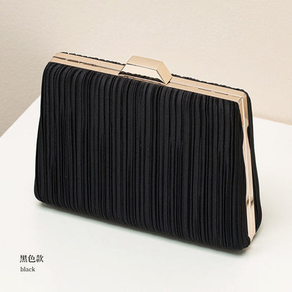 Elegant Women's Evening Crossbody Bag with Ruffled Pattern