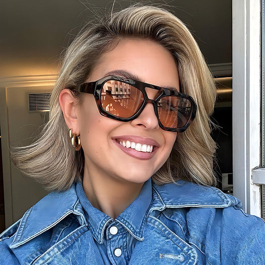 Trendy Pilot Sunglasses with UV400 Protection
