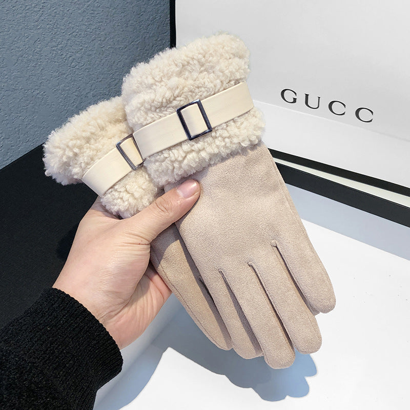 Winter Touch Screen Thermal Suede Gloves