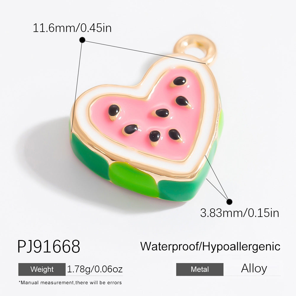 Alloy Pendant Necklace Trendy Fruit Design Handmade DIY Jewelry
