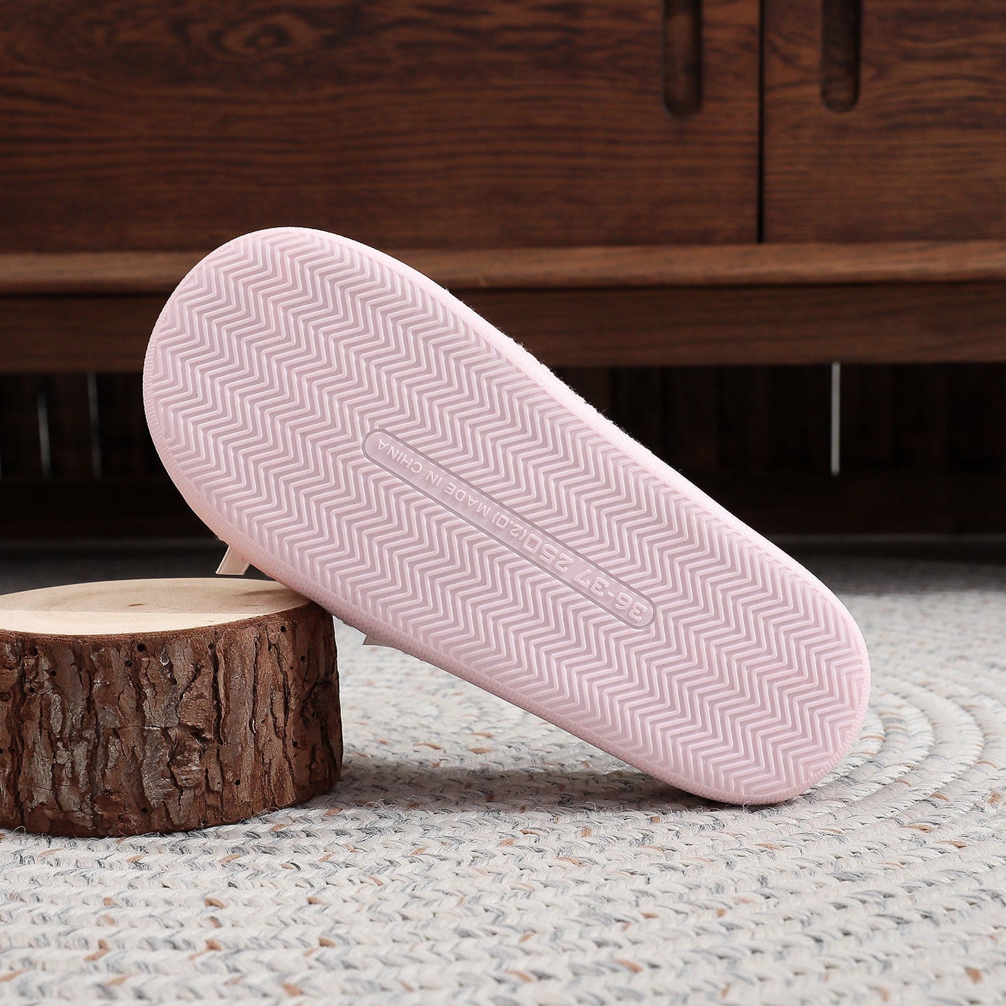 Bow Knot Plush Warm Winter Indoor Slippers