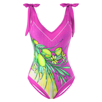 New Women’S One-Piece Swimsuit With Mesh Skirt Set