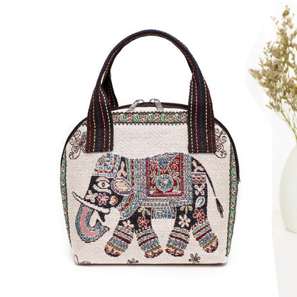 Handbag Bag Women'S New Bag Children'S Bag Woven Ethnic Style Small Cloth Bag