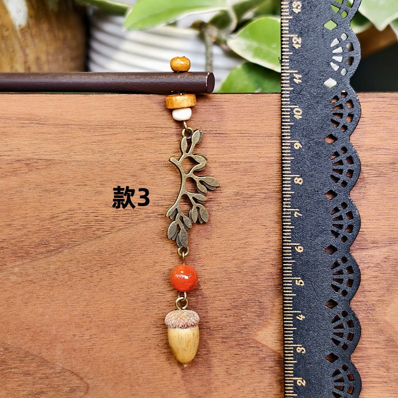 Vintage Leaf Hairpin Handmade Alloy Hair Accessories