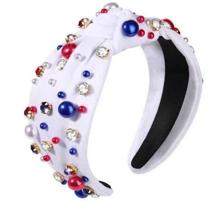 Wide Headband with Pearl Detail for Stylish Women