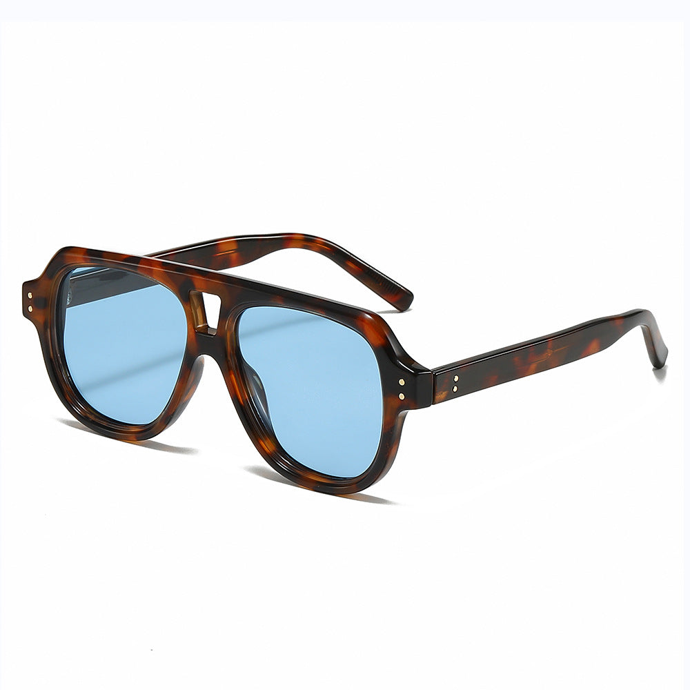 Trendy Polarized Sunglasses with Crown and Skull Design