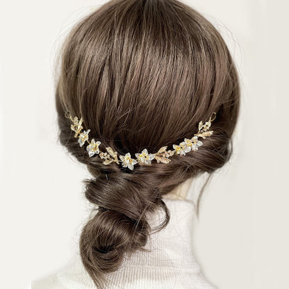 Bridal Wedding Handmade Hair Chain Headband Accessory