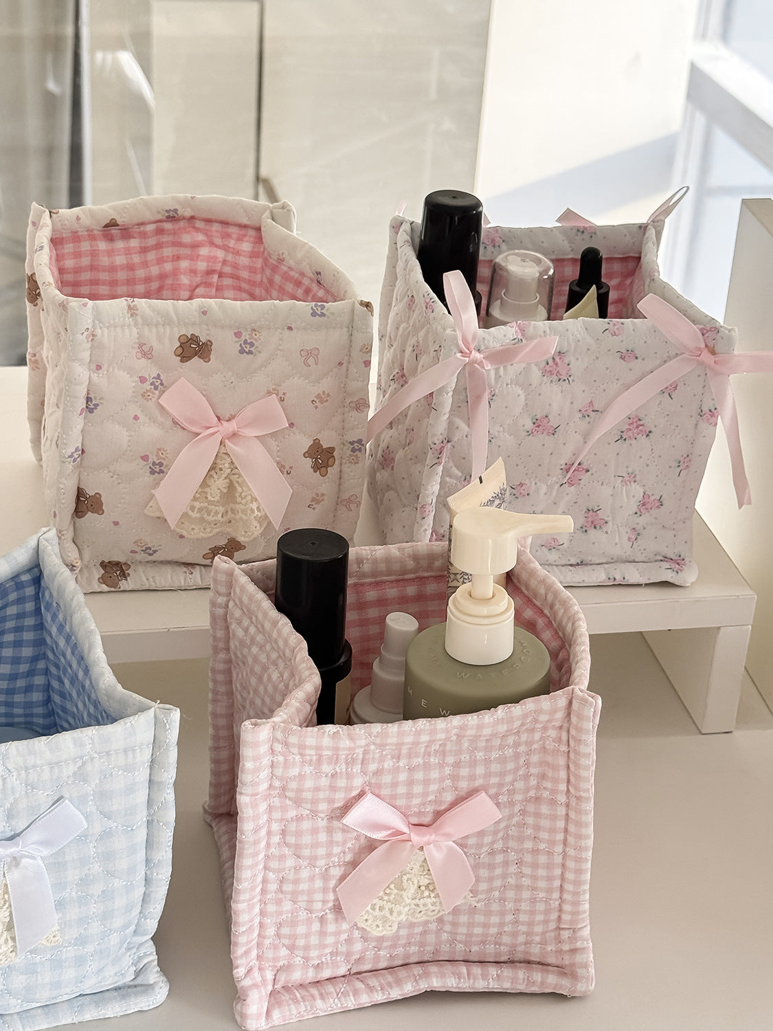 Sweetheart Lace Square Storage Bins Trendy Home Decor
