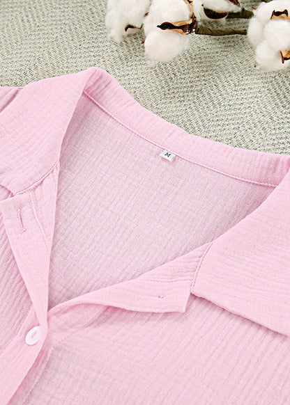 Lounge Set Lightweight Fabric Relaxed Fit