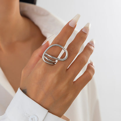 Stylish Leaf Pattern Bracelet Unique Open Cuff Bangle for Women