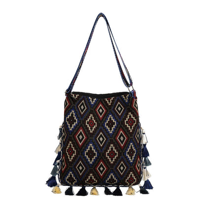 Tibetan Ethnic Style Bag Large Capacity Bohemian Shoulder Messenger Bag