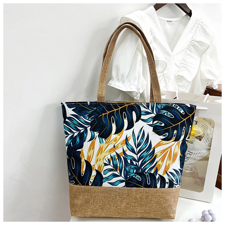 Fashion Canvas Tote Bag Artistic Shoulder Bag