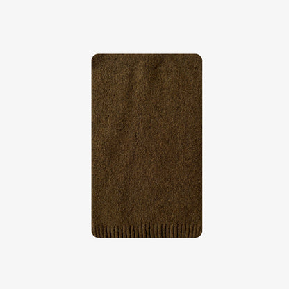 Winter Knit Solid Color Wool Blend Warm Scarf