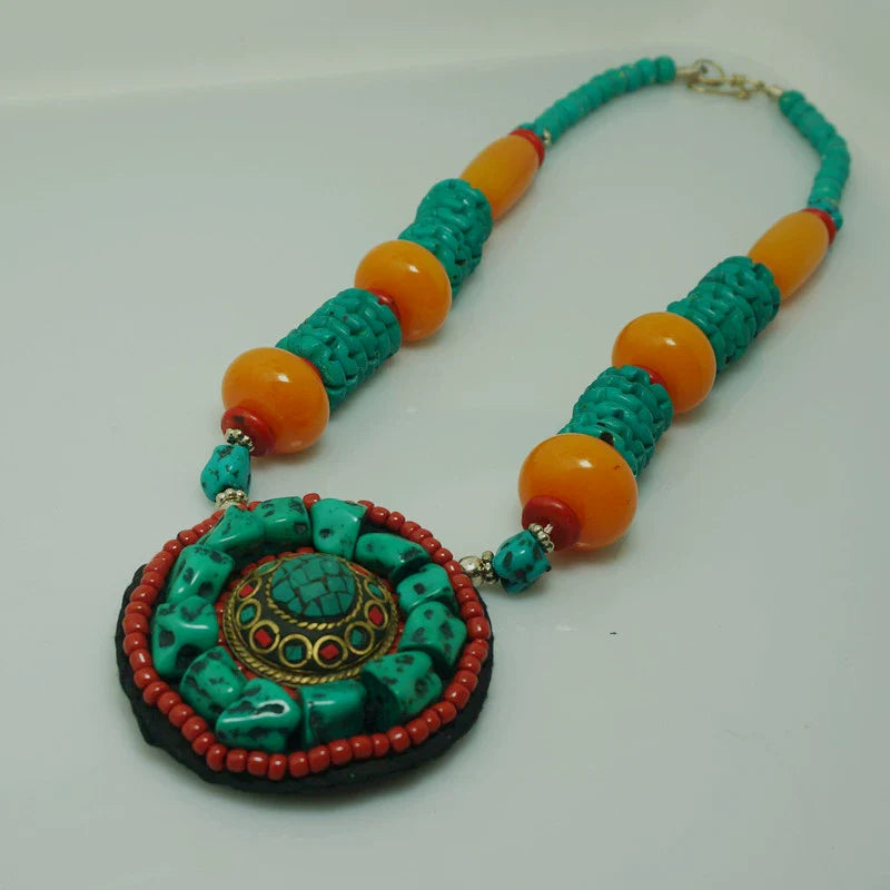Tibetan Ethnic Style Jewelry, Fashionable And Atmospheric Retro Tibetan Accessories, Nepalese Handmade Necklaces