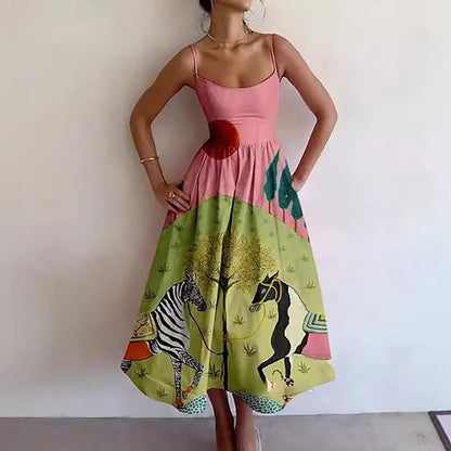 Elegant Floral Maxi Dress for Women